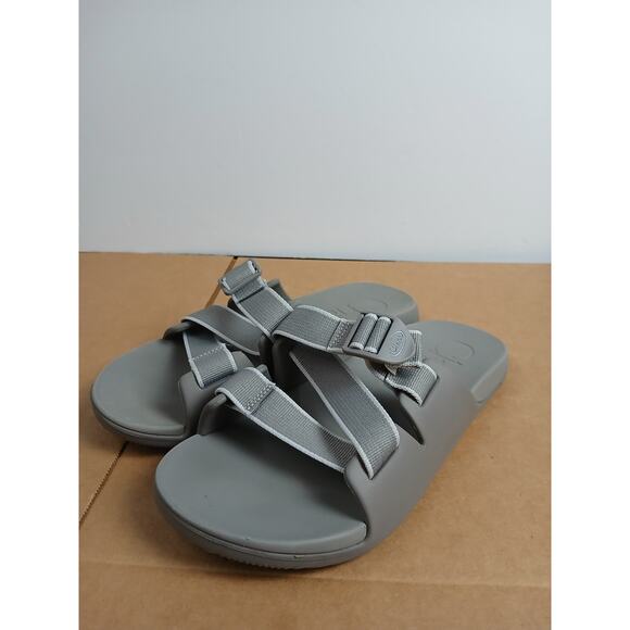 USED Chaco Men\'s Chillos Slide Sandal, Outskirt Gray, 9 main image 5